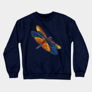 Rainbow Dragonfly Crewneck Sweatshirt